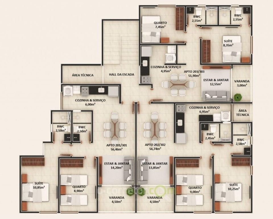 Apartamento à venda com 2 quartos, 51m² - Foto 19