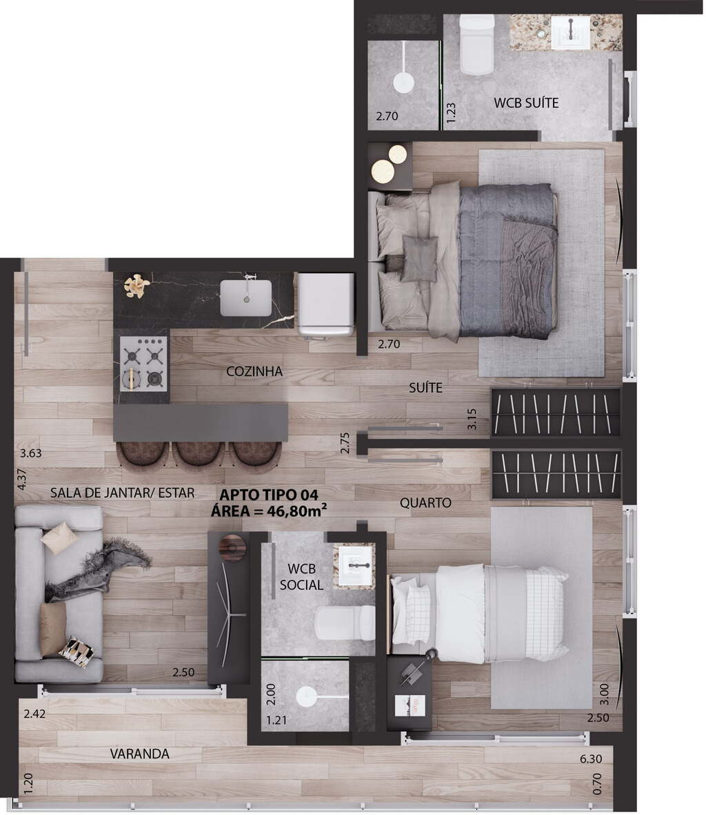 Apartamento à venda com 1 quarto, 2916m² - Foto 44