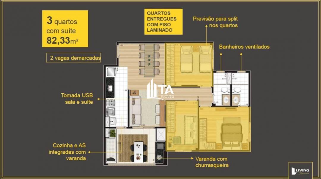 Apartamento à venda com 3 quartos, 82m² - Foto 21