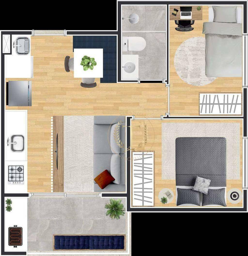 Apartamento à venda com 3 quartos, 48m² - Foto 33