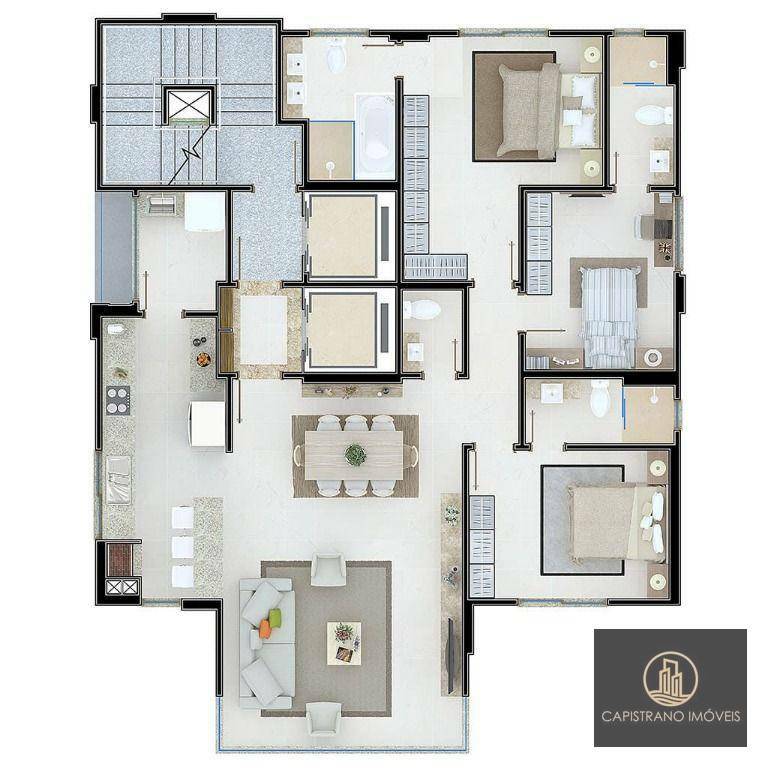 Apartamento à venda com 3 quartos, 130m² - Foto 21