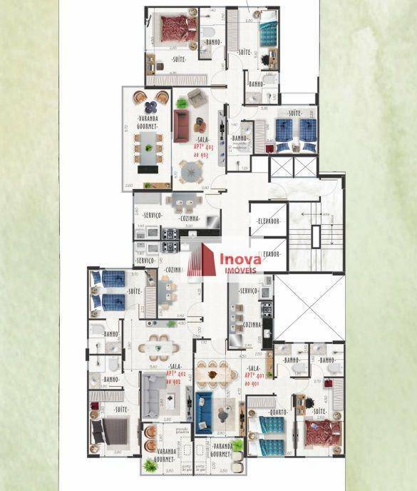 Apartamento à venda com 2 quartos, 114m² - Foto 4