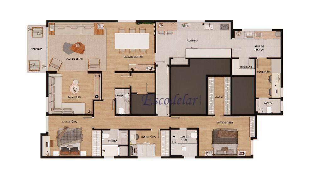 Apartamento à venda com 3 quartos, 176m² - Foto 23