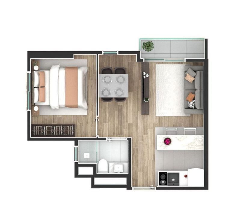 Apartamento à venda com 1 quarto, 35m² - Foto 18