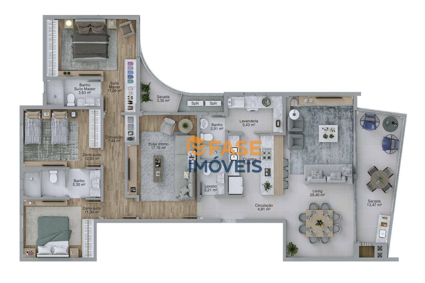 Apartamento à venda com 3 quartos, 171m² - Foto 12