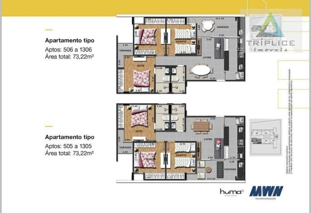 Apartamento à venda com 3 quartos, 73m² - Foto 25