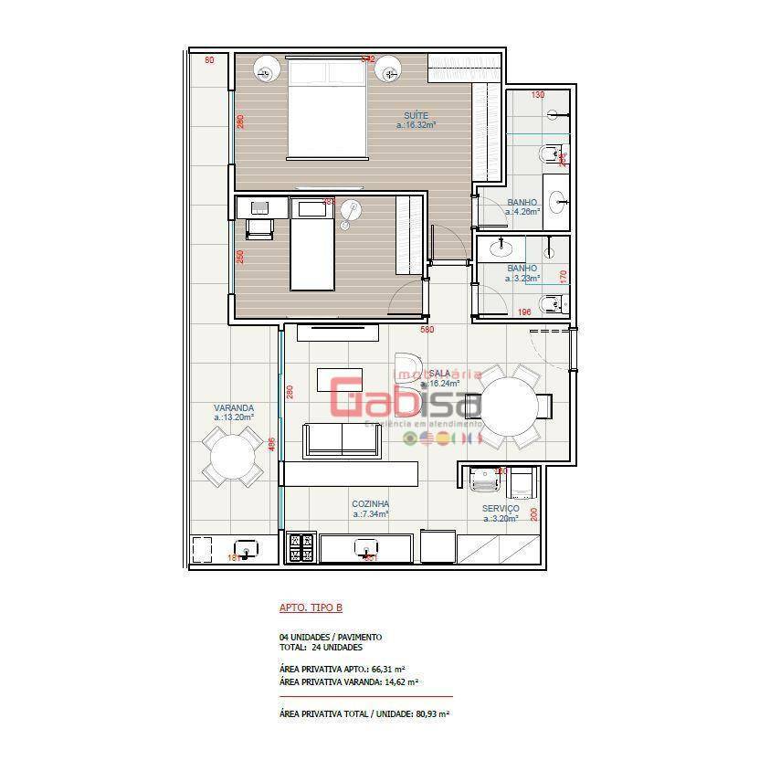 Apartamento à venda com 2 quartos, 82m² - Foto 14