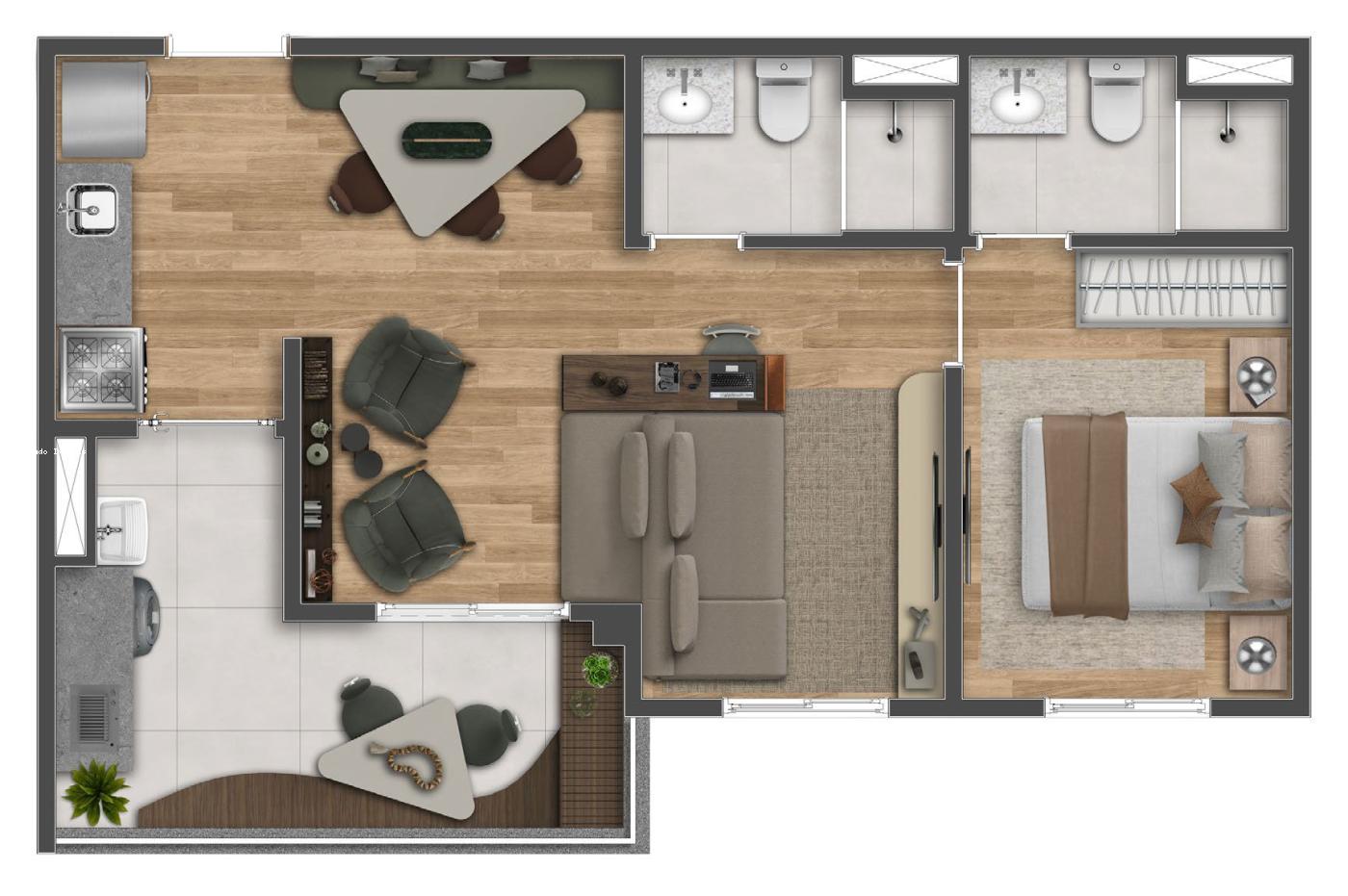 Apartamento à venda com 2 quartos, 50m² - Foto 32