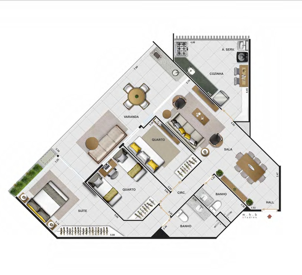 Apartamento à venda com 3 quartos, 9568m² - Foto 9