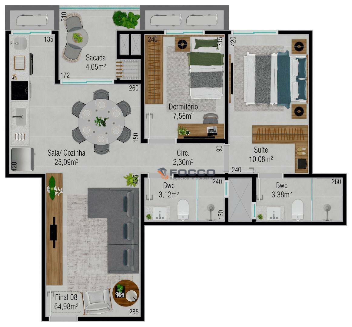 Apartamento à venda com 2 quartos, 61m² - Foto 39