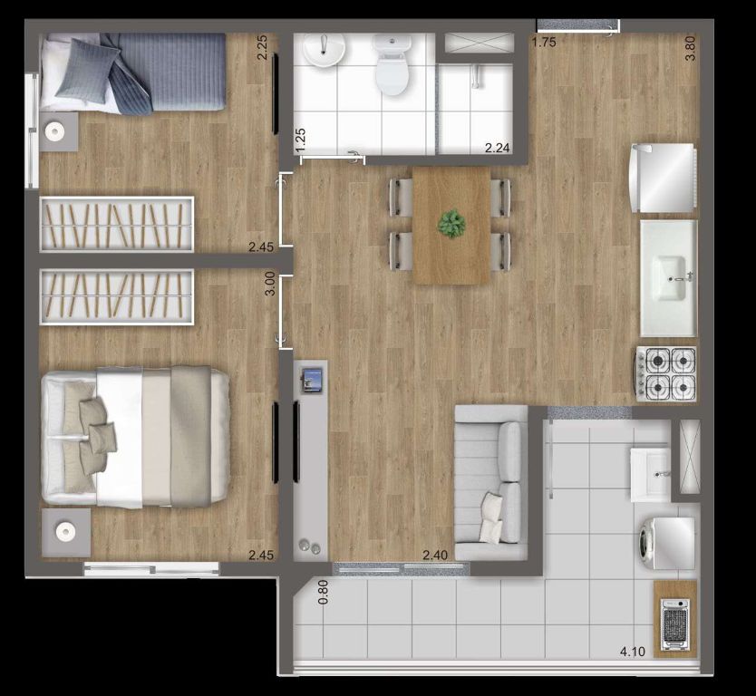 Apartamento à venda com 2 quartos, 46m² - Foto 22