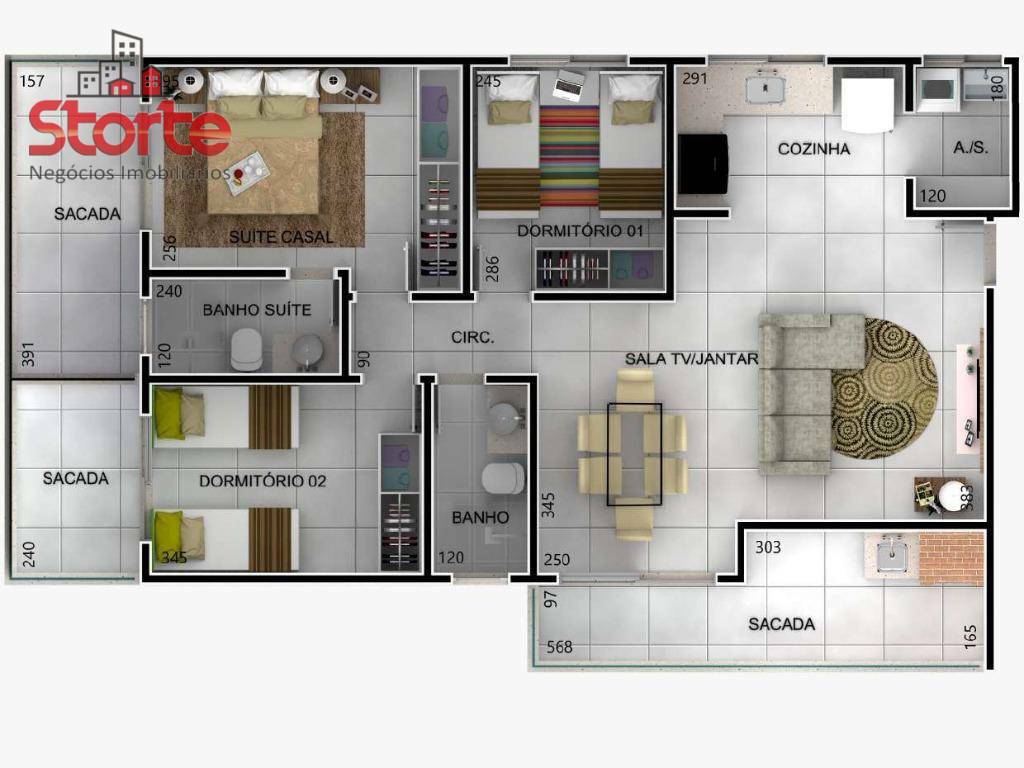 Cobertura à venda com 3 quartos, 172m² - Foto 8