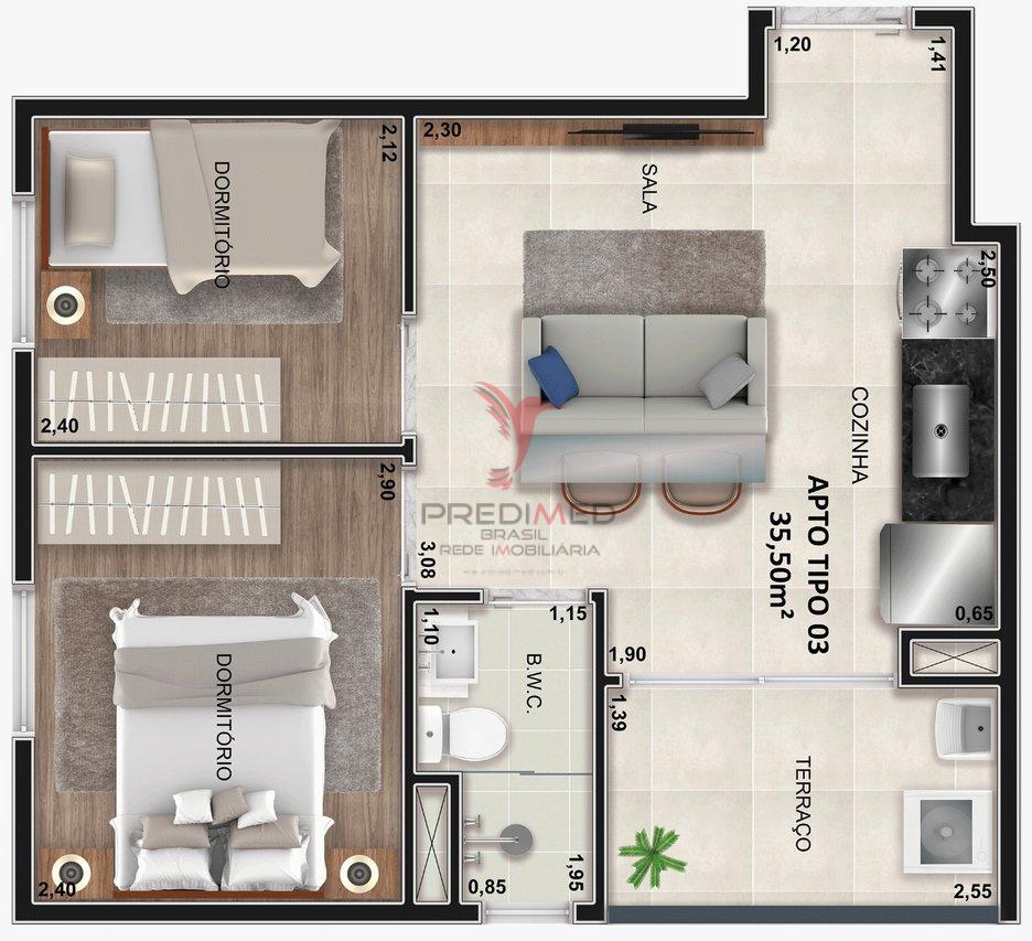 Apartamento à venda com 1 quarto, 25m² - Foto 18