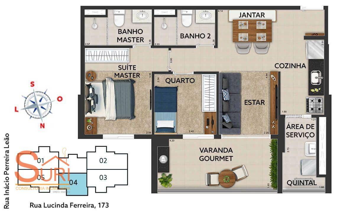 Apartamento à venda com 2 quartos, 81m² - Foto 23