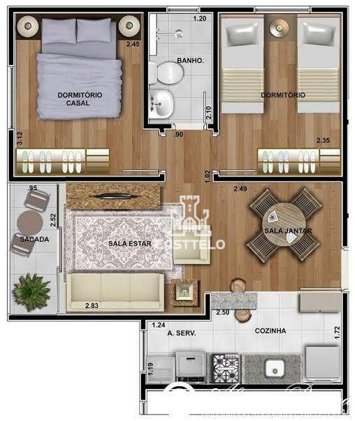 Apartamento à venda com 2 quartos, 51m² - Foto 14