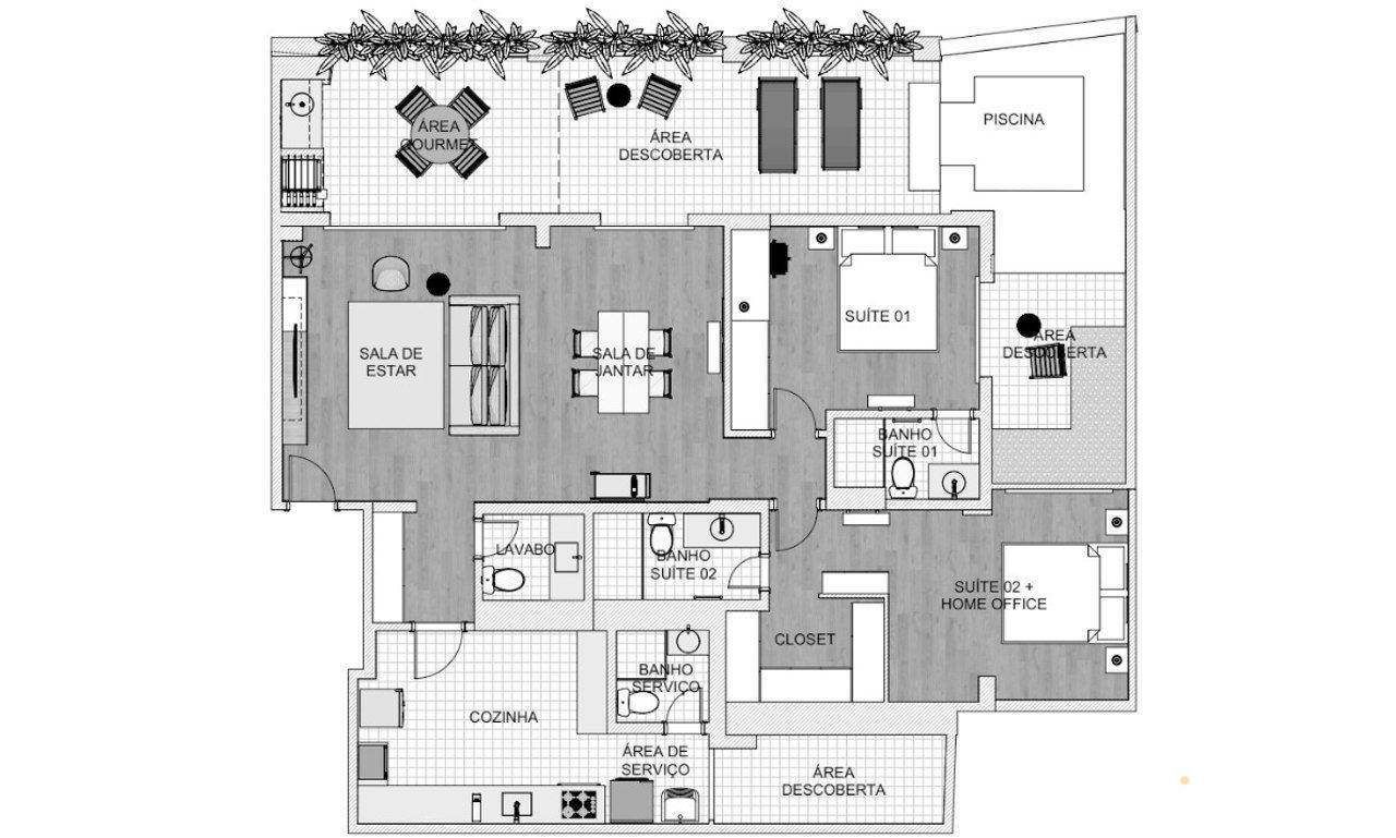 Apartamento para alugar com 2 quartos, 157m² - Foto 10