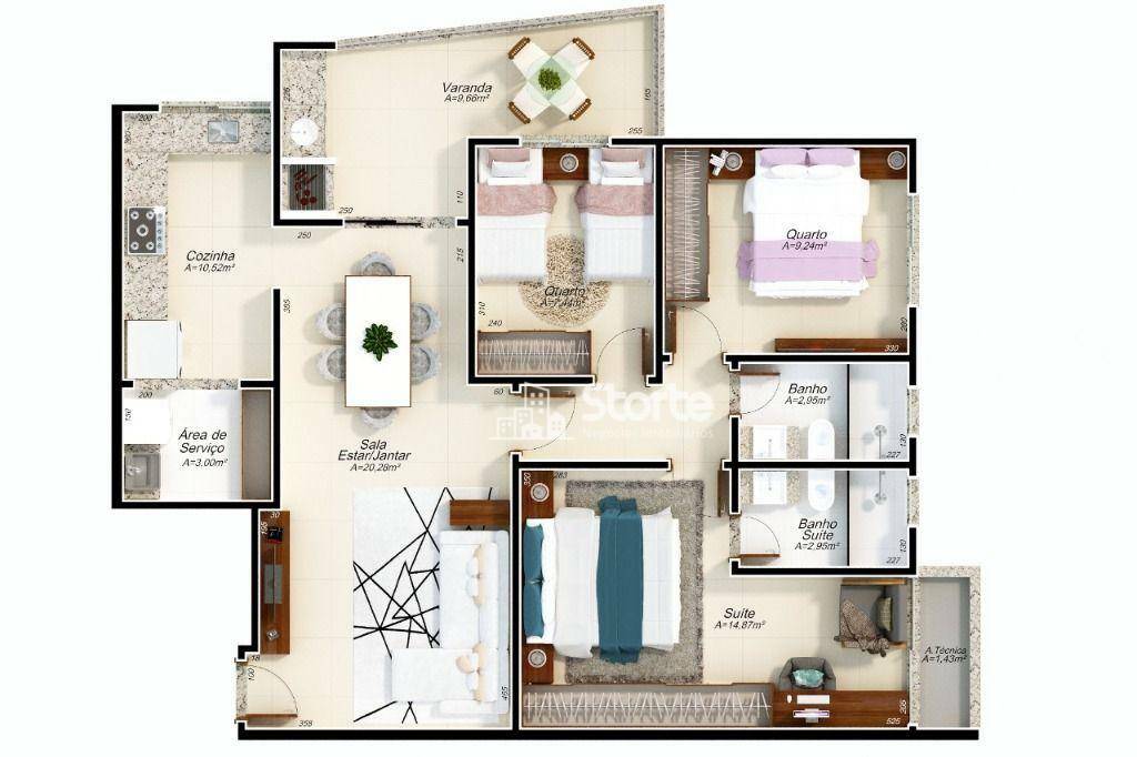 Apartamento à venda com 3 quartos, 92m² - Foto 26