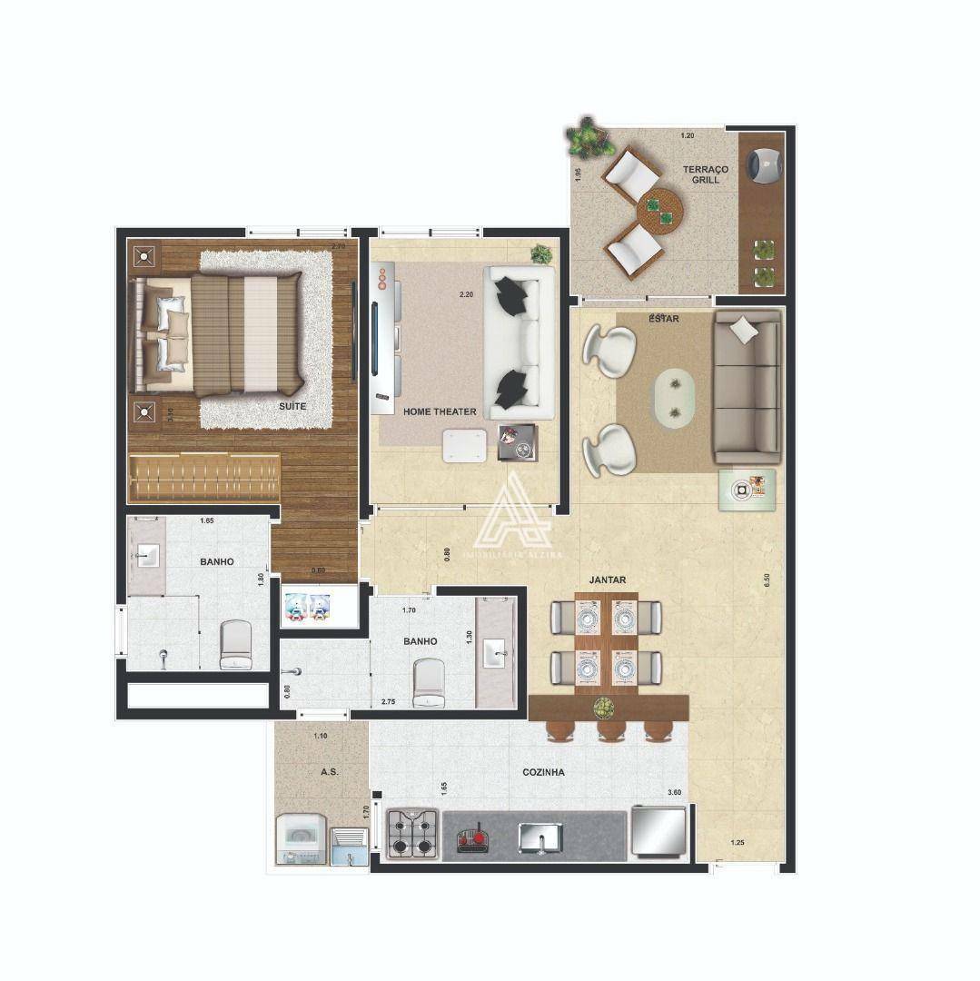 Apartamento à venda com 2 quartos, 60m² - Foto 4