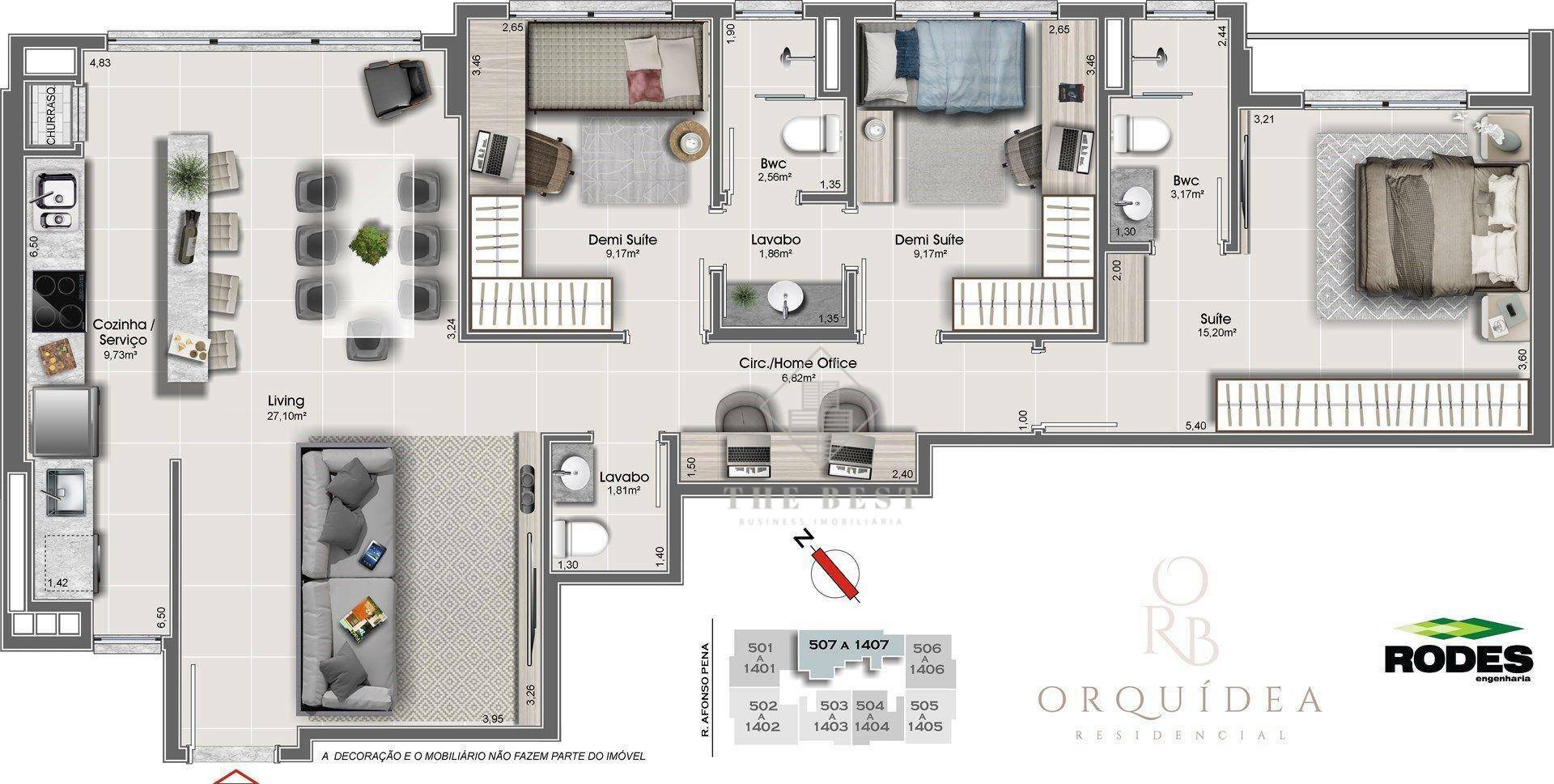 Apartamento à venda com 2 quartos, 67m² - Foto 17