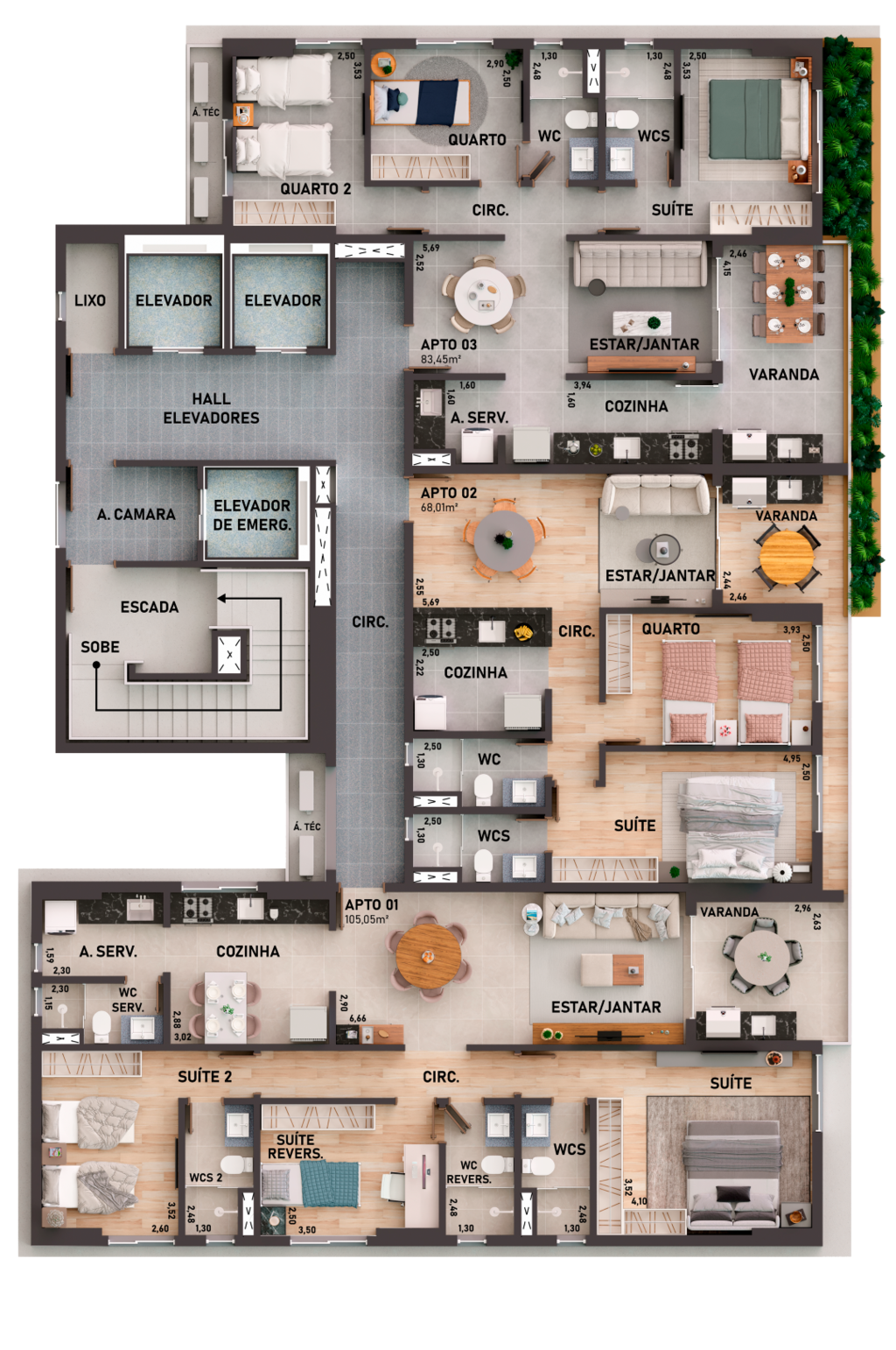 Apartamento à venda com 2 quartos, 6801m² - Foto 24