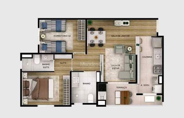 Apartamento à venda com 2 quartos, 64m² - Foto 11