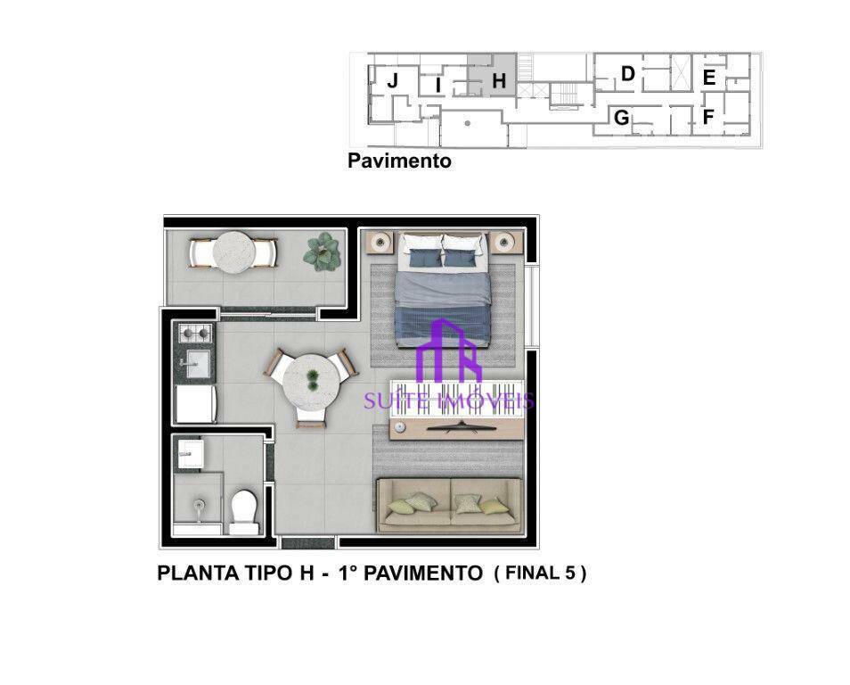 Apartamento à venda com 1 quarto, 40m² - Foto 23