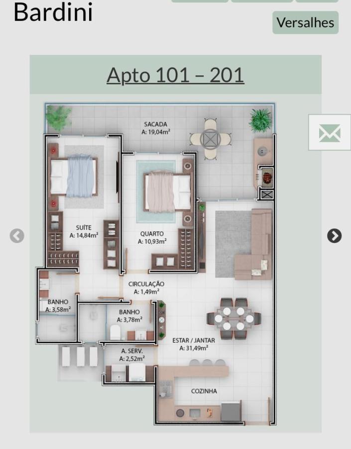 Apartamento à venda com 2 quartos, 110m² - Foto 7