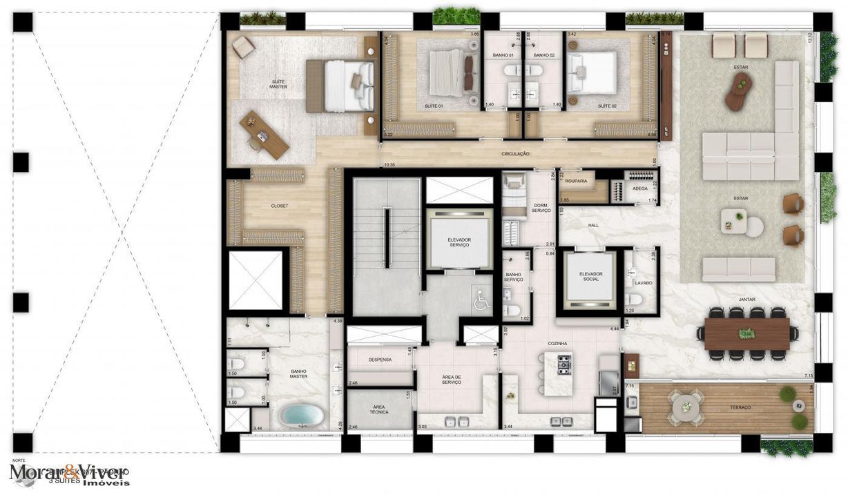 Apartamento à venda com 4 quartos, 401m² - Foto 45