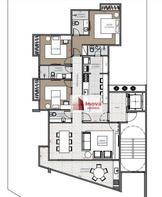 Apartamento, 3 quartos, 115 m² - Foto 4