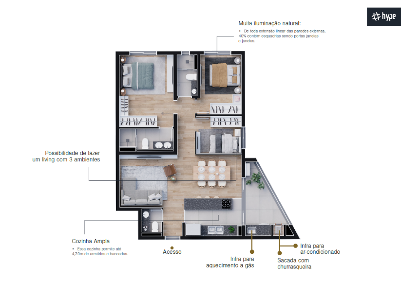 Apartamento à venda com 3 quartos, 89m² - Foto 20