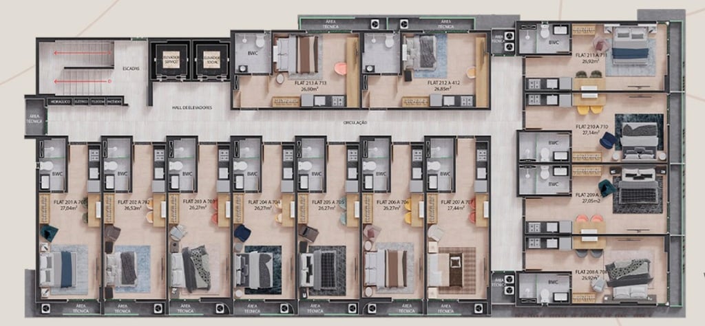 Apartamento à venda com 1 quarto, 5399m² - Foto 15