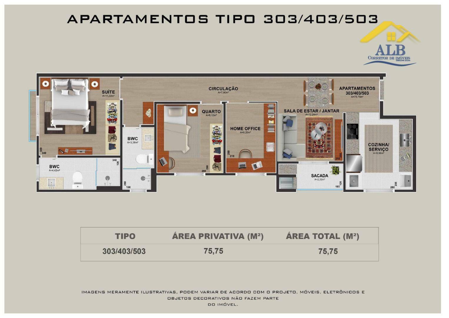 Apartamento à venda com 2 quartos, 75m² - Foto 27