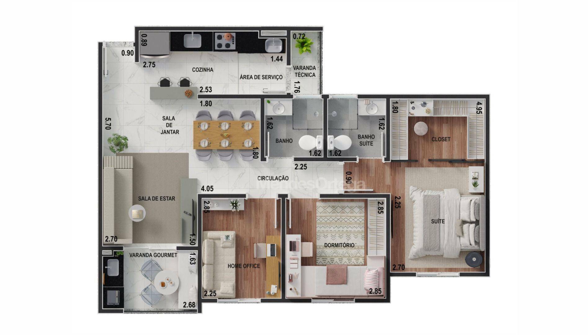 Apartamento à venda com 3 quartos, 77m² - Foto 60