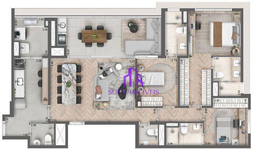 Apartamento à venda com 3 quartos, 113m² - Foto 22