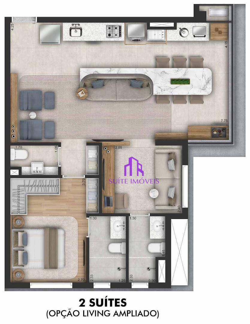 Apartamento à venda com 2 quartos, 67m² - Foto 17