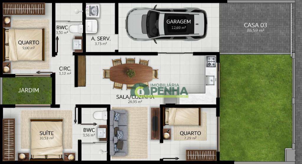 Casa à venda com 2 quartos, 58M2 - Foto 12