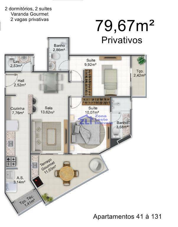 Apartamento à venda com 2 quartos, 80m² - Foto 5