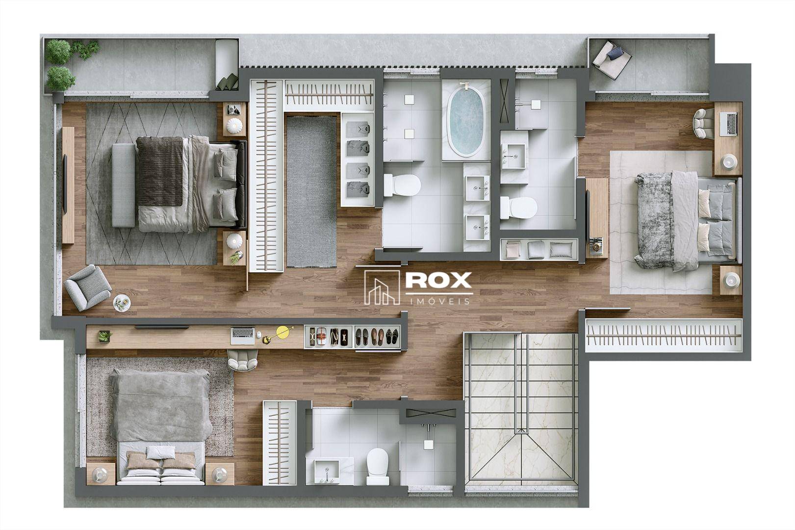 Cobertura, 3 quartos, 225 m² - Foto 2
