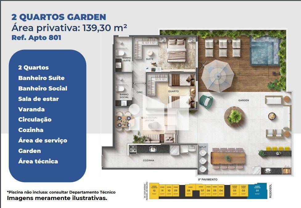 Apartamento à venda com 1 quarto, 28m² - Foto 19