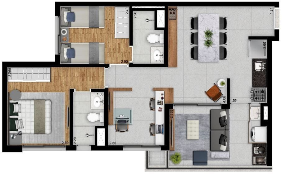 Apartamento à venda com 1 quarto, 38m² - Foto 35