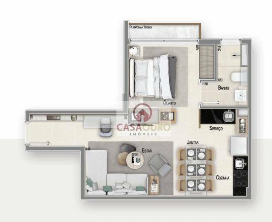 Apartamento à venda com 1 quarto, 69m² - Foto 20