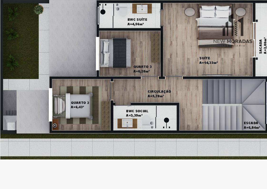 Sobrado à venda com 3 quartos, 110m² - Foto 6