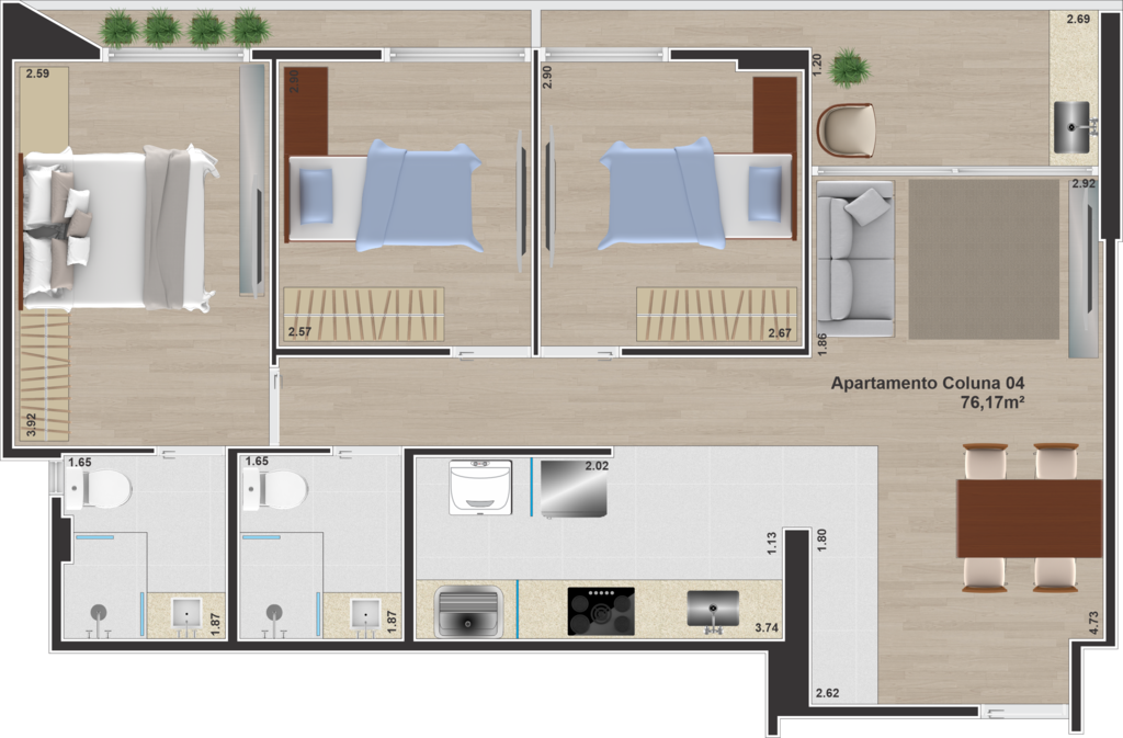 Apartamento à venda com 2 quartos, 58m² - Foto 17