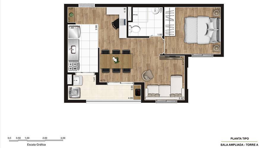 Apartamento à venda com 2 quartos, 4166m² - Foto 17