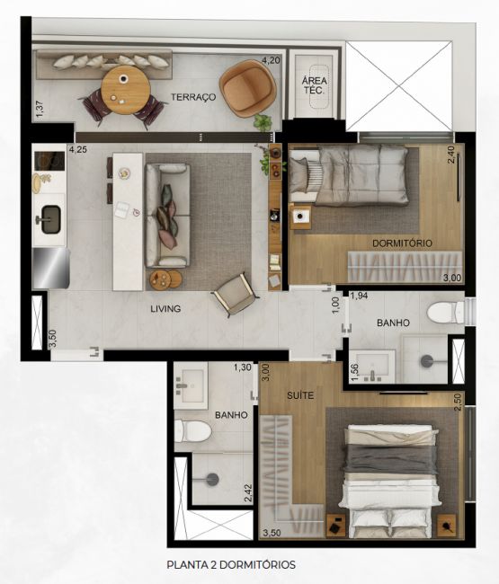 Apartamento à venda com 2 quartos, 53m² - Foto 20