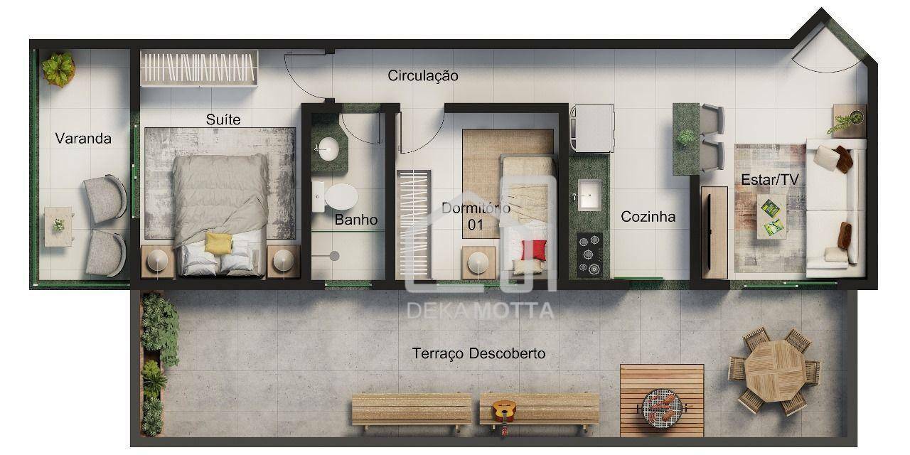 Apartamento à venda com 2 quartos, 47m² - Foto 14