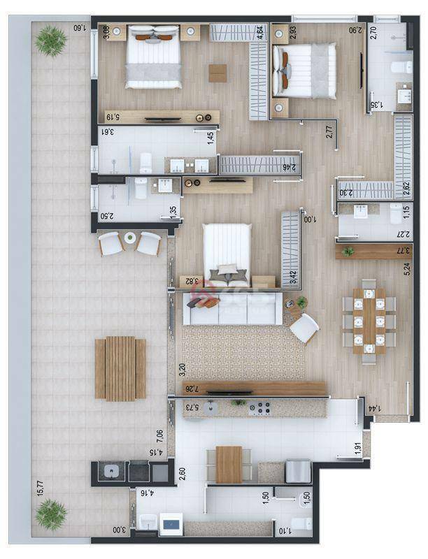 Cobertura à venda com 3 quartos, 300m² - Foto 41