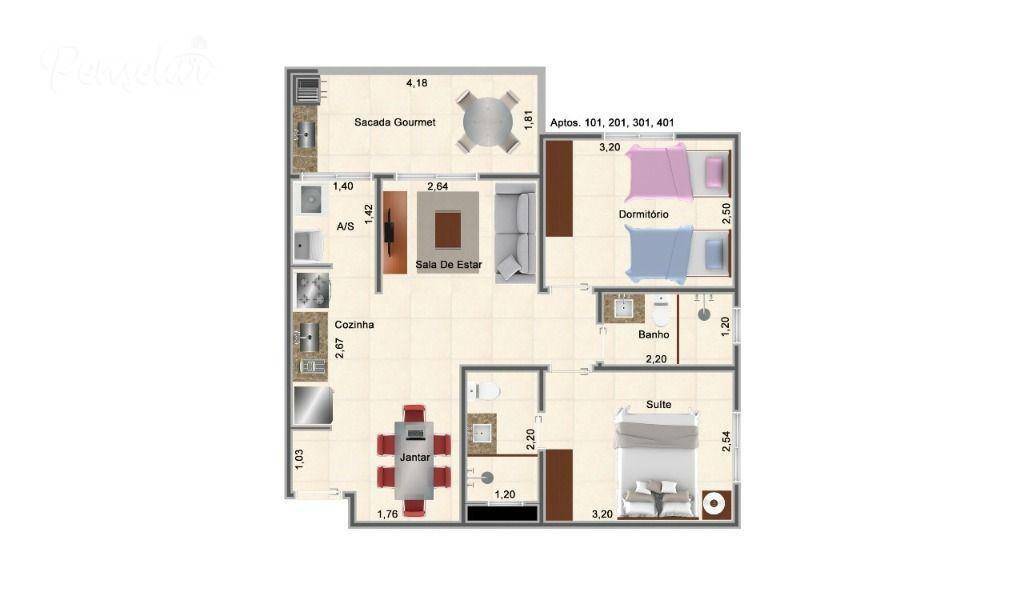 Apartamento à venda com 2 quartos, 55m² - Foto 16