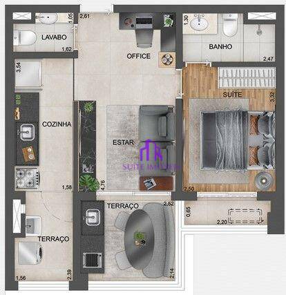 Apartamento à venda com 1 quarto, 30m² - Foto 31