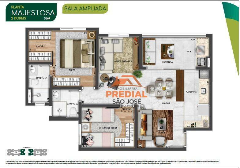 Apartamento à venda com 3 quartos, 65m² - Foto 14